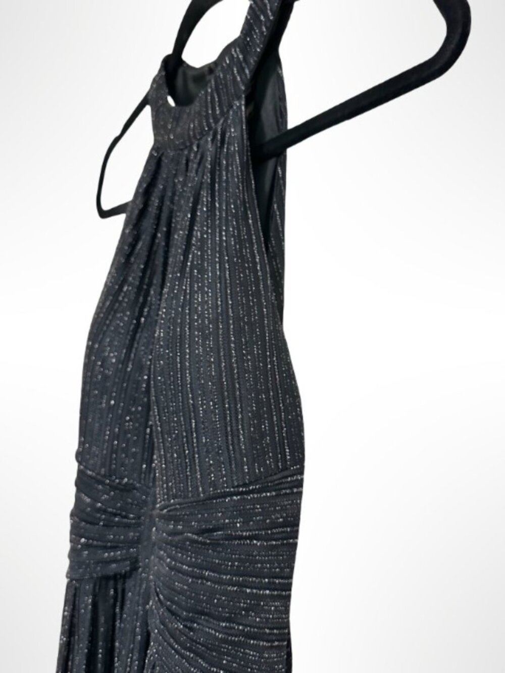 EVER PRETTY Black Floor Length Halter Evening Gown Size 6 - Picture 7 of 15